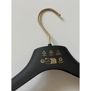 VERSACE Gray Plastic Sweater/Vest/Shirt Hanger with Gold Hardware 16.6x5.5x1.5