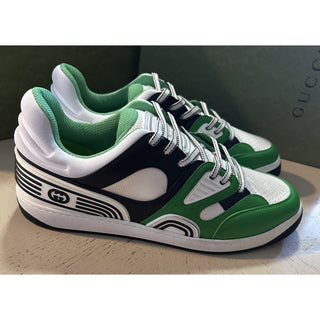 New Gucci Men Demetra Basket Sneakers Green/Black/White 15 US/14 UK 697882