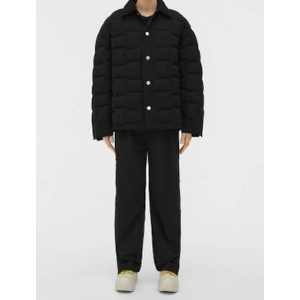 New $4000 Bottega Veneta Men Oversized Jacket Coat Color Black Size M Italy