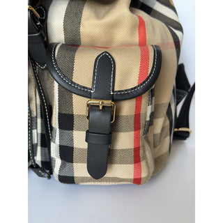 Burberry Medium Enfield Check Archive Beige IP Check Backpack 8109273 NWT $1595