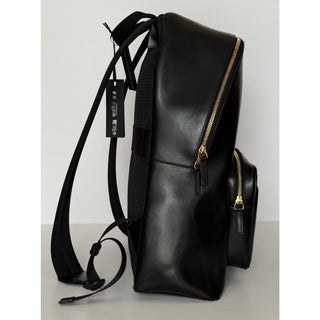 Versace Greca Embossed Leather Black Backpack Made in Italy 1020735NWT $1925