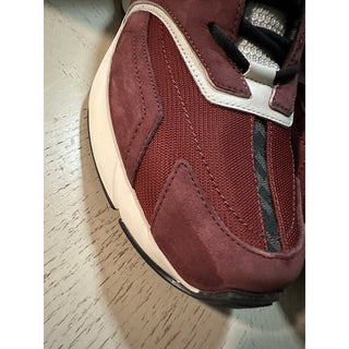 NIB $1100 Fendi Men FF Logo Athletic Sneakers Burgundy 13 US/12 UK