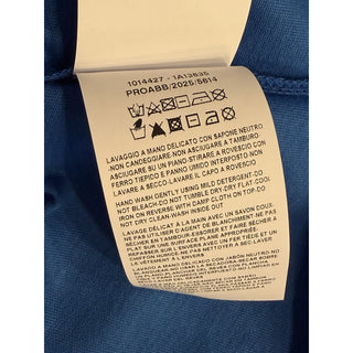 Versace Greek Key Print Cotton Jersey T-Shirt Blue/White 4XL 1014427 NWT