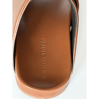 NIB $1150 Bottega Veneta Men's Intrecciato Leather Sandals White 9 US 620298 IT