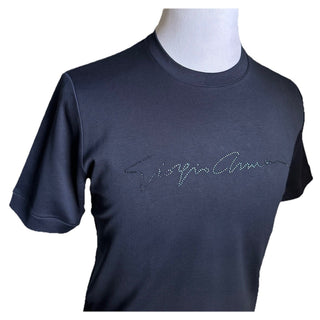 NWT Giorgio Armani Mens T Shirt Navy 54 US/XL US Made In Italy