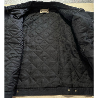 New $5200 Gucci Men Denim Jacket Coat Black 38 US/48 Eu 725588