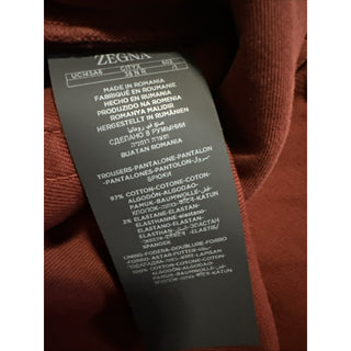 ZEGNA Denim Slim Fit Pants Jeans brick red Size 36/52 New