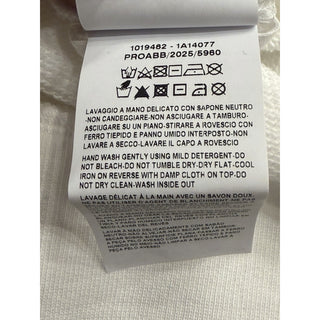 Versace Medusa Embroidered Sweatshirt Women’s White/Gold 4 US (38) 1019482 NWT