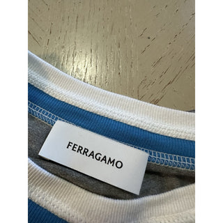 Ferragamo Men's Logo T-Shirt Size S Gray Italy New $590