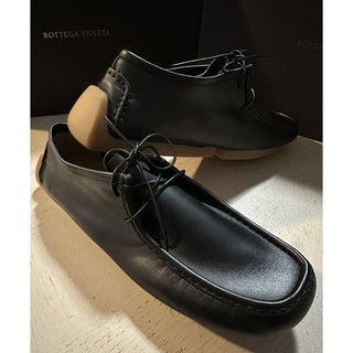 New $760 Bottega Venetta Men Leather Driver Loafers Shoes Black 8 US/41 Eu