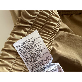 Bottega Veneta Nylon Pants Sesame Size 40 US (56 Euro) 679432 Italy NWT $1000