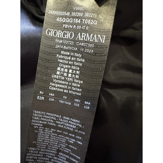 NWT $3795 Giorgio Armani Men Tuxedo Jacket Blazer Blue 42 US/52 Eu Italy