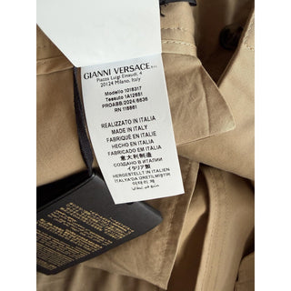Versace Men's Beige Cotton Casual Pants 36 US (52 Euro) 1018317 IT NWT $1350