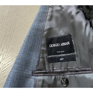Giorgio Armani Men Sport Coat Jacket Blazer Blue/Gray 46R US/56R Eu NWT $2895
