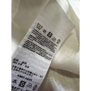 Giorgio Armani Men 100% Linen Shirt White Size 46/18.5 New $695 Italy