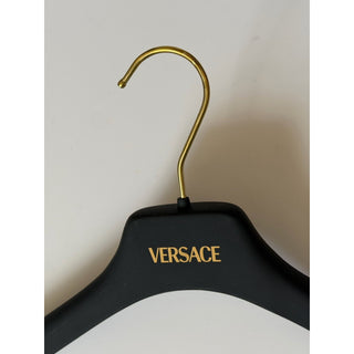 VERSACE Gray Plastic Suit/Jacket Hanger with Gold Hardware 19.8x7