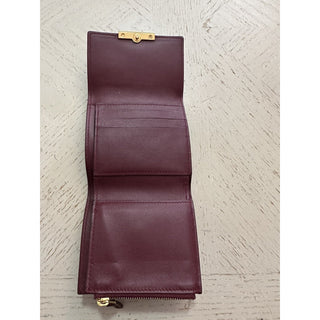 New $680 Bottega Veneta Women Wallet Burgundy 578752 Italy