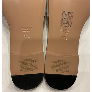 Gucci Interlocking G Green Leather Sandals 7.5 US (37.5 Euro) Italy 694451 NIB