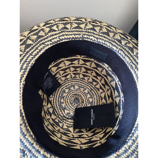 NWT Saint Laurent Maui Hat Beige/Black Size 59 ( XL ) Italy