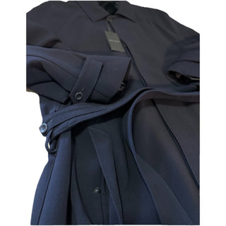 New $3995 Giorgio Armani Men Trench Coat Coat Navy 40 US/50 E Italy