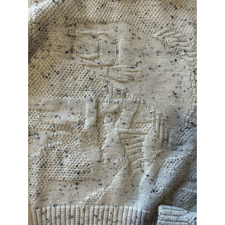 NWT $1200 Bottega Veneta Men Crewneck Wool Sweater White/Cream Size M