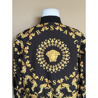 Versace Men's Reversible Blouson Jacket Black/Gold 48 US (58) 1012269 NWT $2000