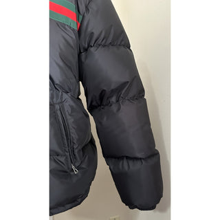New $2900 Gucci Men’s Light Nylon Puffer Coat Jacket Black 42 US/52 Eu