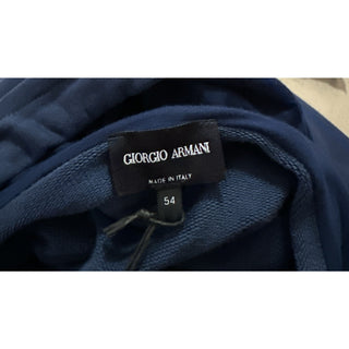 NWT $1995 Giorgio Armani Men hoodie Pullover Blue XL ( 54 Eu ) Italy