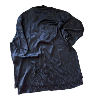 NWT $1550 Saint Laurent Men OVERSIZE SHIRT Black 39/15.5 ( Regular Size XXL )