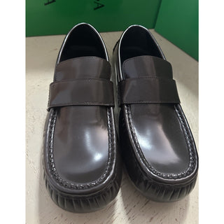 New $1050 Bottega Venetta Men Leather Driver Moccasin Shoes Brown 9 US/42 Eu
