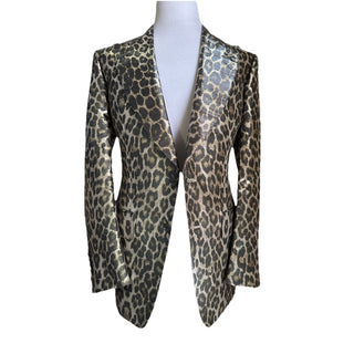 NWT $5550 TOM FORD Men Sport Coat Jacket Blazer Leopard Brown 42 US/52 E