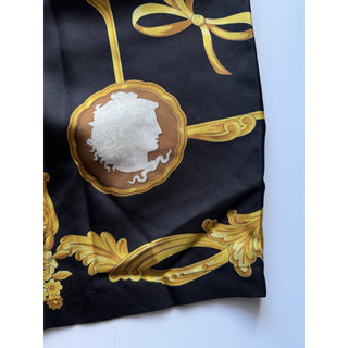 Versace Medusa Cameo Silk Shorts Black Gold Men IT 38 US 54 Eu 1002476 NWT $1295