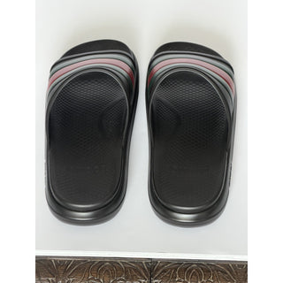 Gucci Men’s Rubber Black/Green/Red Sandals 10.5 US (10 Gucci) Italy 780286 NIB