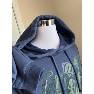 Giorgio Armani Men hoodie Pullover Blue L ( 52 Eu ) Italy NWT $1995