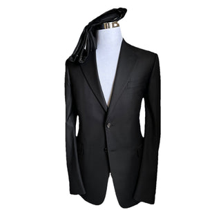NWT $3900 Gucci Men London Suit Black 44R US/54R Eu Switzerland