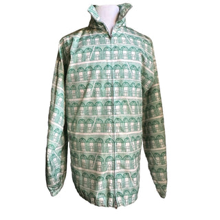 NWT $1900 Gucci Men's Oversized Track Jacket Green/white Size 42 US/52 Eu Italy