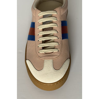 Gucci Women’s Skin Rose Suede/Leather Web Low Top Sneakers 10 US (40) 858532 NIB