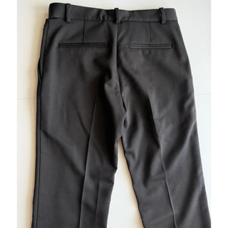 Versace Women's Black Safety Pin Wool Slim Pants 2 US (38 Eu) 1018021 NWT $1150