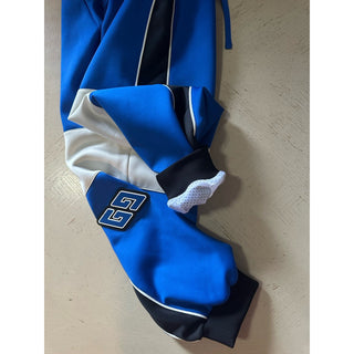 New $2200 Gucci Men Drawstring Track Pants Blue/White Size XL