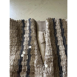 Brunello Cucinelli Striped Sequined Midi Skirt Beige/Multicolor 42/6 New $4195