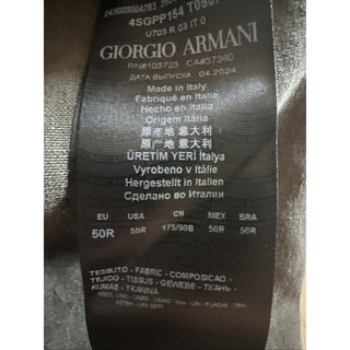 New $1395 Giorgio Armani Men Linen Pants dark olive gray 34 US/50 Eu