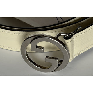 Gucci Men’s Mystic White Calf Leather Belt 105/42 Italy 734771 NWT