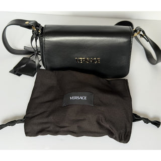 Versace Lamb Leather Black Mini Shoulder Bag 1018747 Italy NWT $990