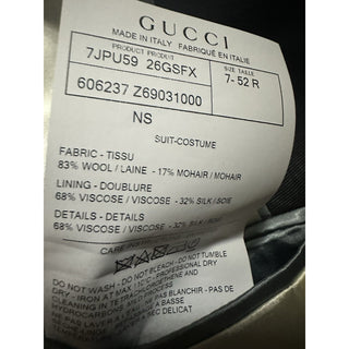 NWT $4880 Gucci Men’s Tuxedo Suit Black Size 42R US/52R Eu Italy
