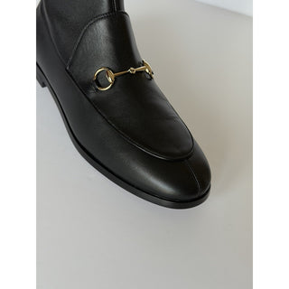 Gucci Women's Leather Horsebit Black Ankle Boots 9 US (39 Euro) IT 831013 NIB