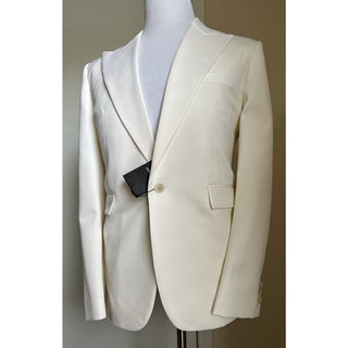 Saint Laurent Men’s Wool Jacket Blazer White 40R US/50R Eu New $3550