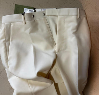 Gucci Men’s Panama Wool Mohair White Dress Pants 30 US (46 Eu) Italy 719376 NWT
