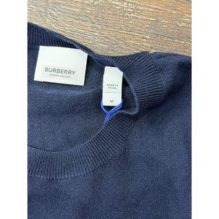 Burberry Lea 100% Wool Navy Sweater Medium 8091167 NWT $830