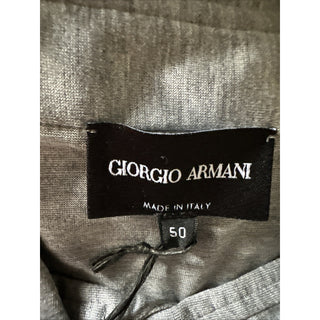 NWT $875 Giorgio Armani Mens Silk/Cotton Polo Shirt Gray 40 US/50 Eu ( M ) Italy