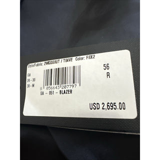 Giorgio Armani Men Sport Coat Jacket Blazer Navy 46R US/56R Eu Italy NWT $2695